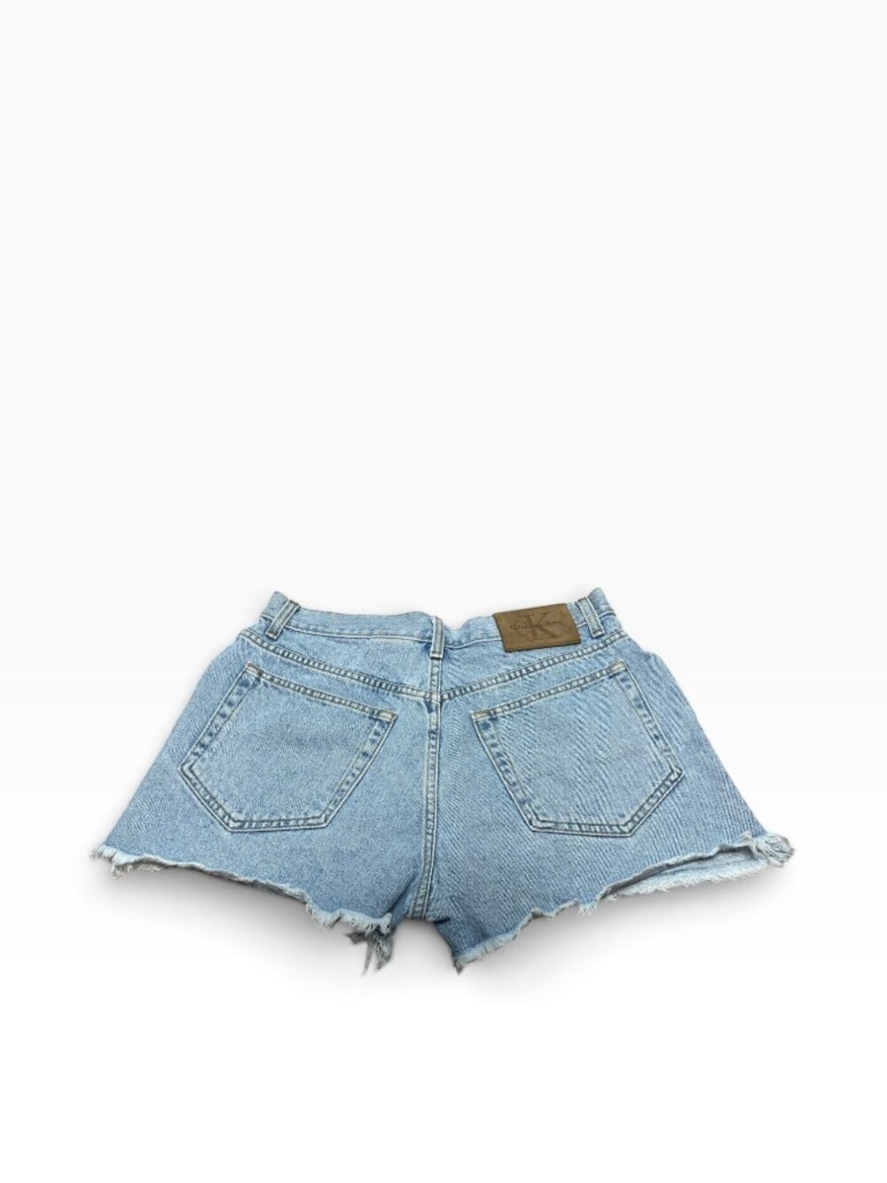 Vintage 90s Cutoff Denim Shorts Calvin Klein sz 13 Made in USA - Picture 2 of 11